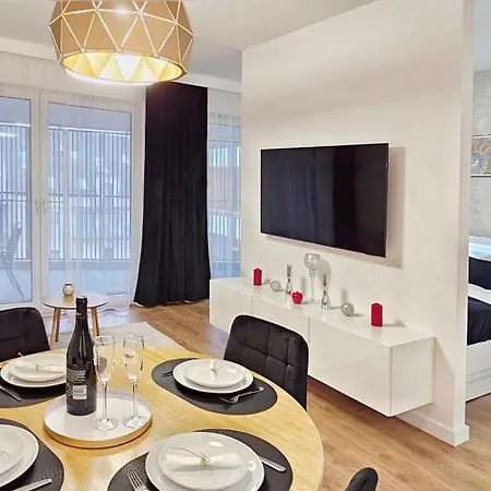 Holidayhomepl Baltic Waves A320 Balkon, Sauna, Basen, Gym Gratis דירה *