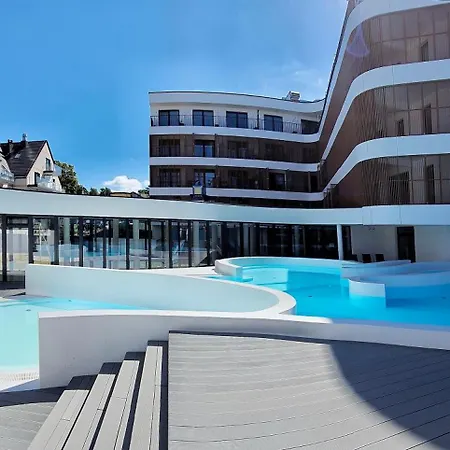 Holidayhomepl Baltic Waves A320 Balkon, Sauna, Basen, Gym Gratis Misdroy