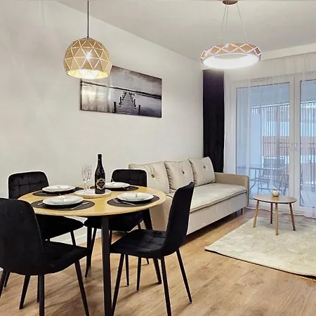 דירה Holidayhomepl Baltic Waves A320 Balkon, Sauna, Basen, Gym Gratis מידזיזדרויה