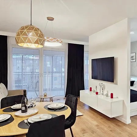 Holidayhomepl Baltic Waves A320 Balkon, Sauna, Basen, Gym Gratis דירה *