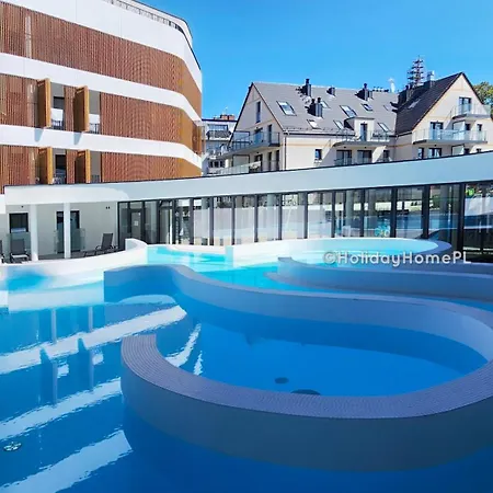 Holidayhomepl Baltic Waves A320 Balkon, Sauna, Basen, Gym Gratis דירה מידזיזדרויה