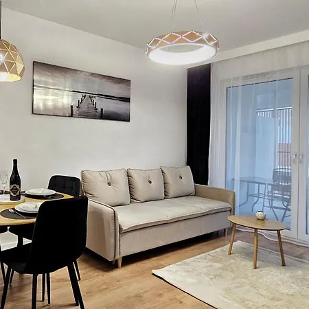 Holidayhomepl Baltic Waves A320 Balkon, Sauna, Basen, Gym Gratis דירה *